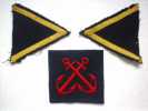 INSIGNE ANCRES CROISES  GALONS MARINE NATIONALE MARIN BATEAU NAVIRE MER MILITAIRE MILITARIA ARMEE FUSILIERS MARINS - Patches