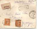 N° Y&t 141X2   LAC CHARGE     MARSEILLE Vers  ST HYPOLITTE  Le 23 JANVIER 1918 - Cartas & Documentos