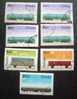 Poland, 1985 - Rail Transport - Set Of 7 - Gebruikt