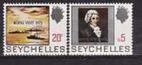C1301 - Seychelles 1972 - Michel No.299-300 Neufs** - Seychellen (1976-...)