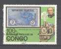 Congo - Brazzaville 1979 Mi. 681     100 Fr Death Day Of Sir Rowland Hill Dampflokomotive Locomotive Stamp On Stamp - Gebraucht
