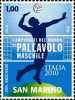 SAN MARINO - SAINT MARIN - 2010 - CAMPIONATI DEL MONDO MASCHILI - 1 Valore ** - Pallavolo