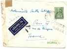 REF LGM - HONGRIE - LETTRE AVION  (DATE PEU LISIBLE) CENSURES - Postmark Collection