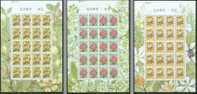 Taiwan 2002 Scented Flower Stamps Sheets Stock Gillyflower Flora Plant - Blocks & Sheetlets