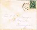 1080. Carta BIRMINGHAM (Alabama) 1889. Fancy Cancel - Covers & Documents