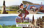 INVERNESS Coloured Multi-View PCd - Inverness-shire- HIGHLANDS - Inverness-shire