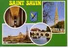 SAINT SAVIN    :   4 Vues Et Blason - Saint Savin