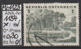 1962 - ÖSTERREICH - SM A. Satz  "Österreichischer Wald" 1 S Graugrün -  O Gestempelt - S.Scan  (1154o 01   At) - Usados