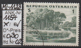 1962 - ÖSTERREICH - SM A. Satz  "Österreichischer Wald" 1 S Graugrün -  O Gestempelt - S. Scan  (1154o 02   At) - Usados