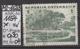 1962 - ÖSTERREICH - SM A. Satz  "Österreichischer Wald" 1 S Graugrün -  O Gestempelt - S. Scan  (1154o 04   At) - Gebraucht