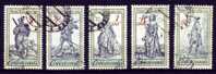 Tchécoslovaquie, CSSR : N° 2561/2565 (o) - Used Stamps