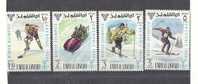 Umm Al Qiwain, Serie 4, Year 1968, Mi 237-240 (Air), Winter Olympic Games, Grenobles, MNH/PF - Invierno 1968: Grenoble