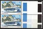 Australia 1979 Ferries And Steamers 55c Curl Curl Pair MNH With Gutter - Nuovi