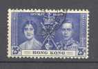 Hong Kong 1937 SG. 139    25c. King George VI. Coronation - Gebraucht