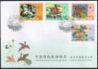 FDC 2005 Traditional Chinese Costume Stamps - Civil Official Bu Fu Bird Crane Pheasant Peacock Goose - Pauwen