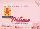 BU 131 / BUVARD    PATES ALIMENTAIRES   DELICES - Alimentaire