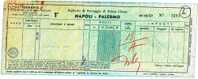 TIRRENIA  - NAPOLI  / PALERMO  -  Biglietto Di Passaggio Di Prima Classe - 1963 - Europa