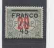 FIUME - 1919 OVERPRINT FRANCO FIUME - V2819 - Fiume