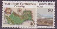 ⭐ Liechtenstein - YT N° 612 Et 613 ** - Neuf Sans Charnière - 1977 ⭐ - Unused Stamps