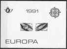 BELGIO – BELGIUM - BELGIQUE - 1991 - EUROPA SPAZIO - BF STAMPATO IN BIANCO E NERO - ** - 1991