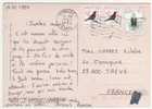 3  Timbres," Oiseaux " / CP , Carte , Postcard Du 14/10/99 Pour La France , 2 Scans - Kenia (1963-...)