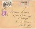 N° Y&t  778+811      Lettre    CASTRES   Vers    CASTRES       Le 02JUILLET 1948 - Briefe U. Dokumente