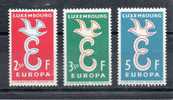 LUXEMBOUG Europa 1958 N°548-549-550 - Nuovi