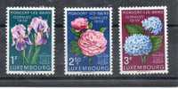 LUXEMBOURG Fleurs 1959 N°564-565-566 - Ungebraucht