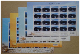 2010  Scenery Stamps Sheets- Penghu Pescadores Rock Geology Ocean Map Islet Map Whale Bridge Shell Crab - Inseln