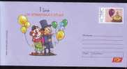 ROMANIA 2007 COVER ENTIER POSTAUX STATIONERY,KINDER PAINTING. - Comics