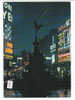 PO9340# LONDRA - Piccadilly Circus - Notturno   VG 1970 - Piccadilly Circus