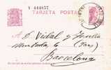 Entero Postal PALAFRUGELL (Gerona) 1934. Republica - 1931-....