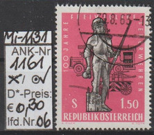 1963  -  ÖSTERREICH - SM "100 Jahre Freiwillige Feuerwehren" S 1,50 Dkl'rosa - O Gestempelt -  S.Scan (1161o 06- 28  At) - Gebraucht