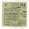 - TIMBRE COLIS POSTAL SUR DOCUMENT DE 1958 - Other & Unclassified