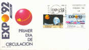 Espagne FDC 1987 " Exposition Universelle, à Séville " Yvert 2543/4 - 1992 – Sevilla (España)