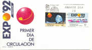 Espagne FDC 1987 " Exposition Universelle, à Séville " Yvert 2493/4 - 1992 – Sevilla (Spanien)