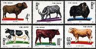 China 1981 T63 Animal Husbandry - Cattle Stamps Ox Fauna Milk Cow - Unused Stamps