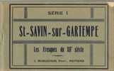 Carnet De 18 Cartes Complet Bon Etat De Saint Savin Sur Gartempe Les Fresques Serie 1 Années 1930 - Saint Savin