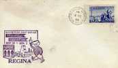 Carta, Exhibition, REGINA-SASK 1958 ( Canadá), Cover, Letter - Lettres & Documents