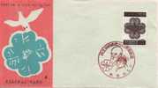 JAPON JAPAN  868 FDC Premier Jour : Service Sociaux 12 Mai Colombe Trèfle 1967 - FDC