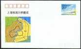 JF-40 1993 CHINA YANG PU BRIDGES IN SHANGHAI P-COVER - Buste