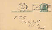 Thomas Jefferson UX27 -  Postmarked Buy U.S. Savings Bonds - 1921-40