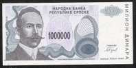 BOSNIA & HERZEGOVINA  P152  1.000.000 DINARA    1993 Banja Luka - Bosnie-Herzegovine