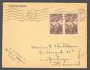 France IMPRIMES TMS Cancel Paris 128 Rue Du Faub. St. Martin 1948 Cover To Danemark Mineurs Overprinted - Brieven En Documenten