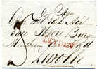 NETHERLANDS  HOLLAND, Leyden Postmark Brede D, 1821, Leiden, - ...-1852 Prephilately