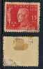 SUEDE / 1928  # 208 * /  15 (+5) ö Rouge - Unused Stamps
