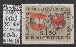 1963 - ÖSTERREICH -  SM  "600 Jahre Tirol Bei Österreich" S 1,50 Mehrf. -  O  Gestempelt - Siehe Scan (1163o 01   At) - Oblitérés