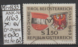 1963 - ÖSTERREICH -  SM  "600 Jahre Tirol Bei Österreich" S 1,50 Mehrf. -  O  Gestempelt - Siehe Scan (1163o 02     At) - Oblitérés