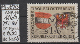 1963 - ÖSTERREICH -  SM  "600 Jahre Tirol Bei Österreich" S 1,50 Mehrf. -  O  Gestempelt - Siehe Scan (1163o 05     At) - Usati