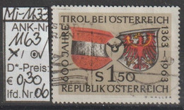 1963 - ÖSTERREICH -  SM  "600 Jahre Tirol Bei Österreich" S 1,50 Mehrf. -  O  Gestempelt - Siehe Scan (1163o 06     At) - Gebraucht